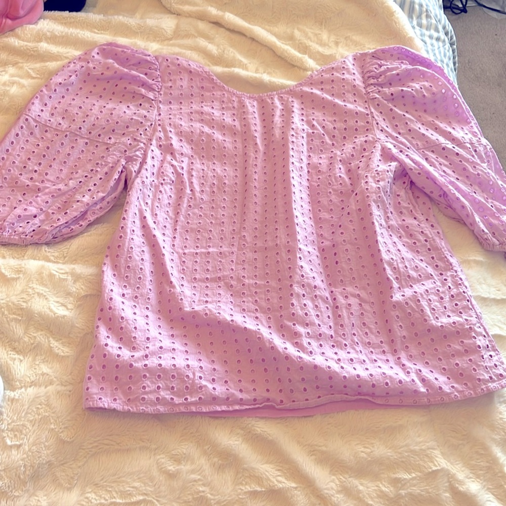 A New Day Women’s Lilac Spring Blouse—size medium